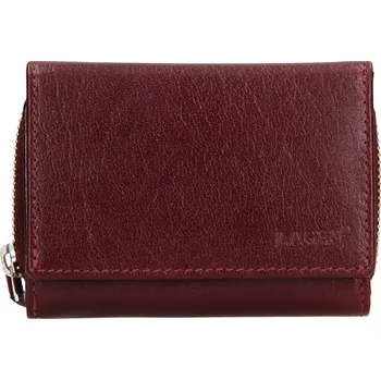 Peněženka Dámská kožená peněženka Lagen 19065 tm.červená
