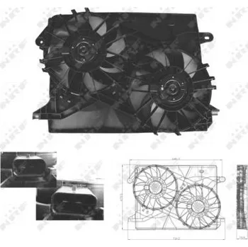 Klimatizace automobilu Ventilátor chladiče, 47674