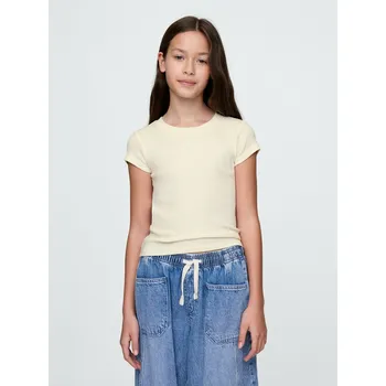 GAP Dívčí Dětské žebrované tričko Gap Béžová 104/110 (2701147)