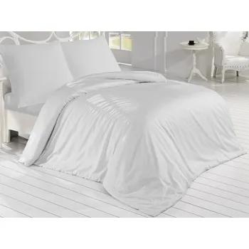 Povlečení Brotex Francouzské povlečení Satén 200x200, 70x90cm Světle šedá