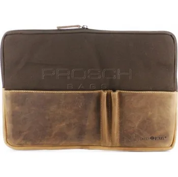brašna na notebook Kožené pouzdro na notebook 15" Greenburry 1621-25