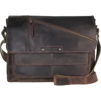 Kožená taška Greenburry Revival 1951-22 hnědá