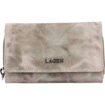 Peněženka Dámská kožená peněženka Lagen LG-2163 šedá