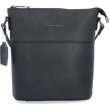Kabelka Kožená crossbody kabelka N.Bolger NB 0058 C černá