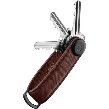 Kožená klíčenka Orbitkey 2.0 Saffiano Dark Cherry