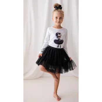 Dívčí tričko Dívčí blůzka s panenkou-Lily Grey 146 / 11 let