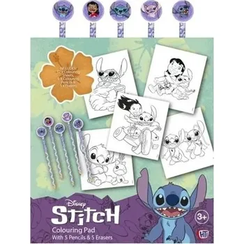 omalovánky Stitch Omalovánky s pastelkami