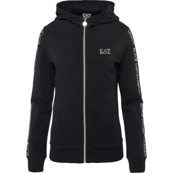 Dámská mikina Dámská Mikina EA7 TRAIN SHINY W HOODIE FZ EXTENDED LOGO 3DTM05TJTXZ0200 – Černá XS