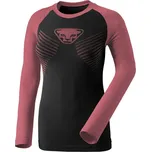 Dámské funkční triko DYNAFIT SPEED DRYARN W L/S TEE Dark rose M