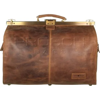 Doktorská kožená taška Greenburry 1640-25 hnědá