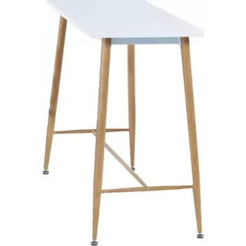 Jídelní stůl Barový stůl DORTON - bílá / buk - SLEVA 3% s kodem radost25