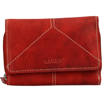 Peněženka Dámská kožená peněženka Lagen LG-2522 červená