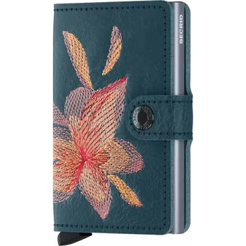 Módní doplněk Miniwallet Secrid Stitch Magnolia Petrolio