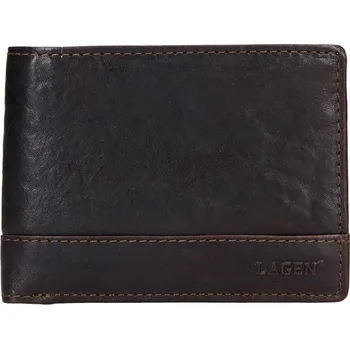 Peněženka Pánská kožená peněženka Lagen LG-6504/T tmavě hněd