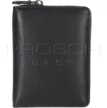 Kožená peněženka na zip Greenburry 681-20 černá