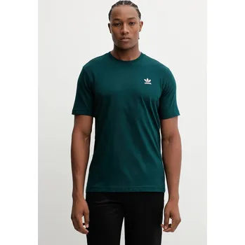 Bavlněné tričko adidas Originals Trefoil JZ3586 zelená 79E, vel. L