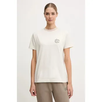 Bavlněné tričko Napapijri S-Fedaia NP0A88XON1J1 béžová 01F, vel. L