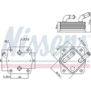 Motor automobilu Olejový chladič, 91378