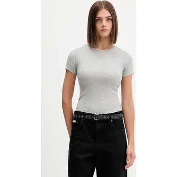 Dámské tričko Tričko Guess Jeans dámské, šedá barva, W5BP45 KA0H1 W5BP45.KA0H1 09X, vel. XL