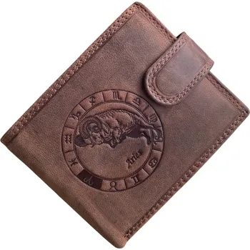 Peněženka PRAGATI Pánská kožená peněženka se znamením beran