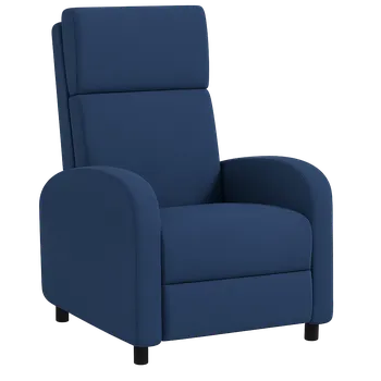 Křeslo Křeslo relaxační, polohovací, látka modrá, FOREST