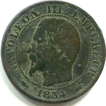 FRANCIE. 5 centimes 1854/A.