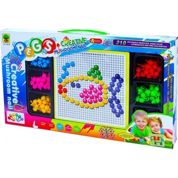 Mozaiková sada Mozaika farebná s hríbikmi 210 ks