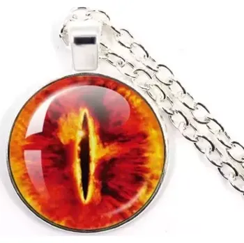 Seriál řetízek Pán prstenů Sauronovo oko stříbrný