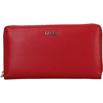 Peněženka Dámská kožená peněženka Lagen 50353 červená