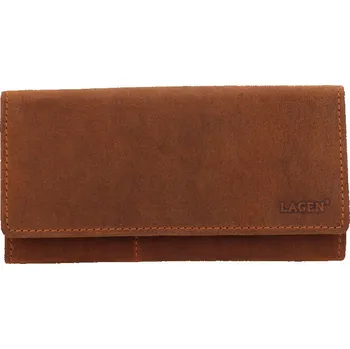 Peněženka Dámská kožená peněženka Lagen 66-102 tan