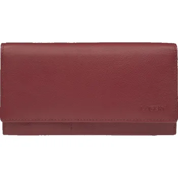 Peněženka Dámská kožená peněženka LAGEN W-102/L tm.červená
