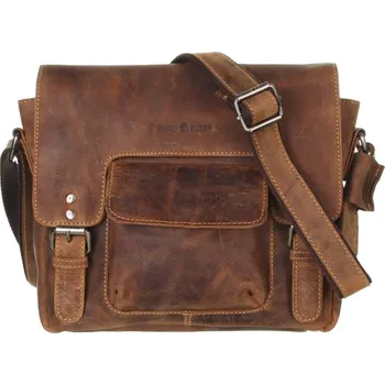 Kožená taška Greenburry 1911-M-25 hnědá
