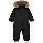 Dětská teplá zimní kombinéza s umělou kožešinou Color Kids - černá Velikost: 104