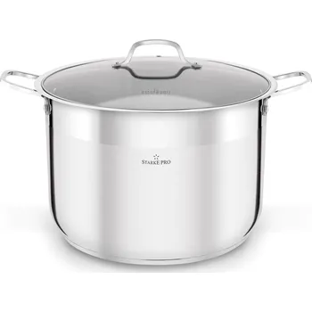 Vysoký hrnec z nerezové oceli s poklicí Starke Pro Aveiro 20 l