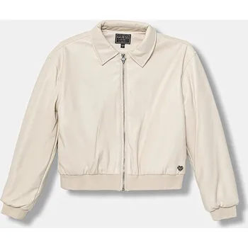 Dívčí bunda Dětská bunda Guess béžová barva, J5YL10 WFV60 J5YL10.WFV60.9BYA 08X, vel. 125-135