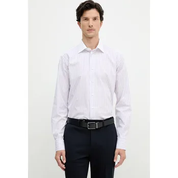 Pánská košile Bavlněná košile Eton pánská, růžová barva, slim, s klasickým límcem, 100013972 04A, vel. 42