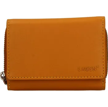 Peněženka Dámská kožená peněženka Lagen 19065 žlutá