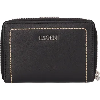 Peněženka Dámská kožená peněženka Lagen 180623 černá