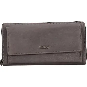 Peněženka Dámská kožená peněženka LAGEN 786-017/D šedá
