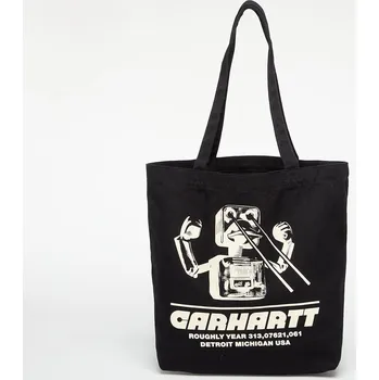 Taška Carhartt WIP Canvas Graphic Tote Wiptopia Print/ Black Universal