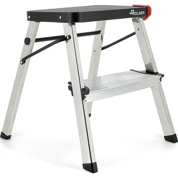 Schůdek Rolser Domácí skládací schůdky Taburete, 2 extra široké stupně, černá