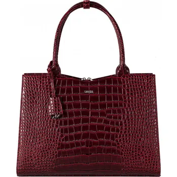 Kabelka Kabelka na notebook Socha Croco-Burgundy 15,6"