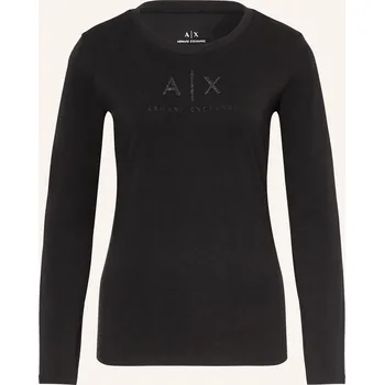 Dámské tričko Armani Exchange Dámské Tričko S Dlouhým Rukávem S Ozdobnými...