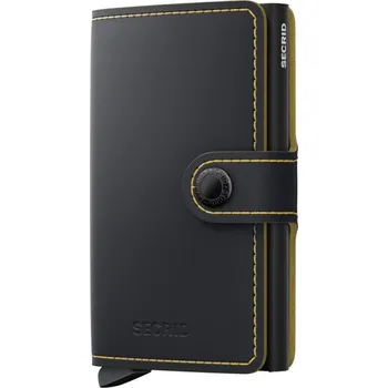 Peněženka Miniwallet Secrid Matte Black/Ochre