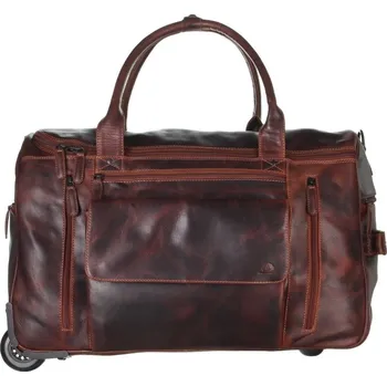 Kožená cestovní taška na kolečkách GB 1316T-25