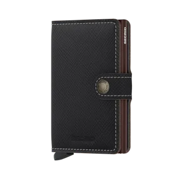 Peněženka Miniwallet Secrid Saffiano Brown