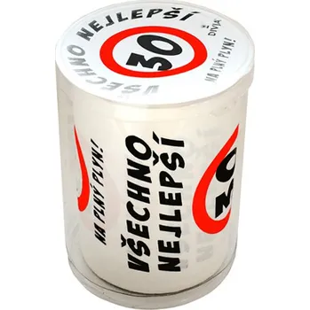 DIVJA Narozeninový toaletní papír k 30