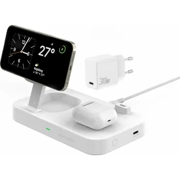 spínaný zdroj 4smarts Qi2 Ladestation Trident napájecí zdroj weiß