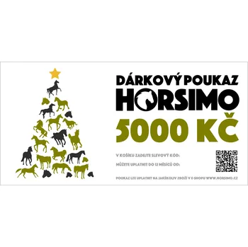Dárkový potravinový koš HORSIMO VOUCHER - Vánoční dárkový poukaz 5 000 Kč DO RUKY