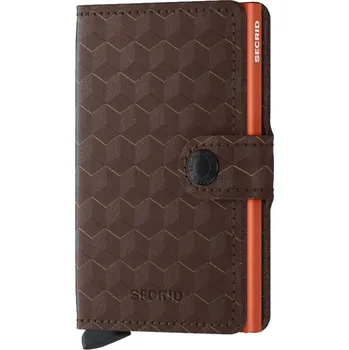 Peněženka Miniwallet Secrid Optical Brown-Orange